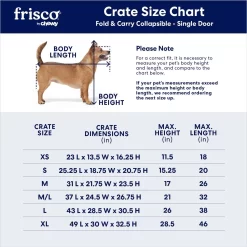 Frisco Heavy Duty Fold & Carry Single Door Collapsible Wire Dog Crate -Cat Dog Supply Store 109783 PT2. AC SS1800 V1667228771