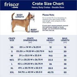 Frisco Heavy Duty Fold & Carry Double Door Collapsible Wire Dog Crate -Cat Dog Supply Store 109789 PT2. AC SS1800 V1672870100