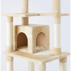 Frisco 78-in Faux Fur Cat Tree & Condo -Cat Dog Supply Store 128068 PT3. AC SS1800 V1505930982