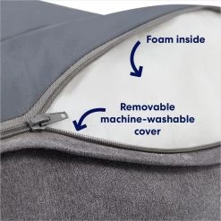 Frisco Plush Orthopedic Bolster Dog Bed W/Removable Cover -Cat Dog Supply Store 129511 PT2. AC SS1800 V1700243664