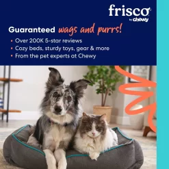 Frisco Plush Pillow Cat & Dog Bed W/ Removable Cover -Cat Dog Supply Store 129513 PT8. AC SS1800 V1674162525