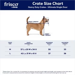 Frisco Ultimate Heavy Duty Steel Metal Single Door Dog Crate -Cat Dog Supply Store 141213 PT2. AC SS1800 V1667229026