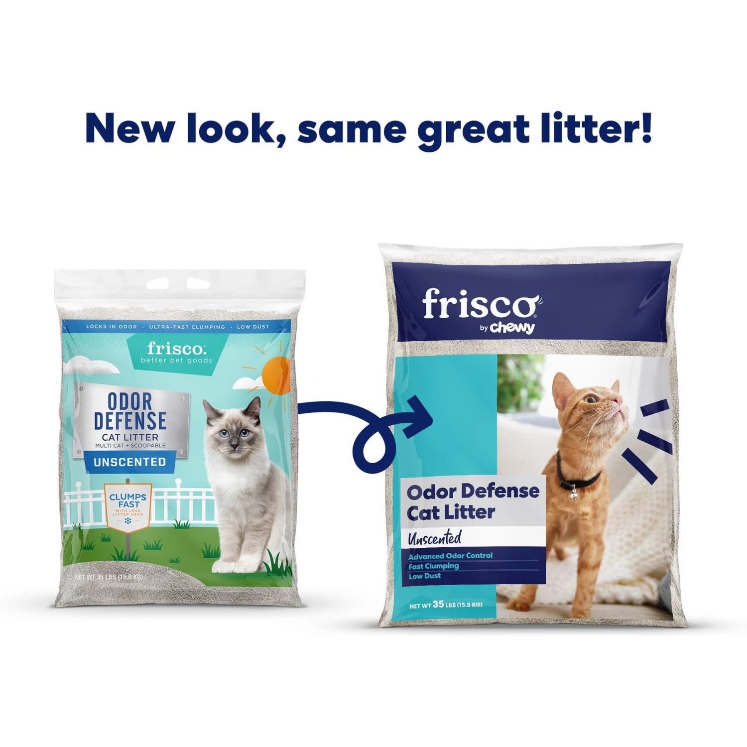 Frisco Unscented Clumping Clay Cat Litter, 35-lb Bag 2 Frisco Unscented Clumping Clay Cat Litter, 35-lb Bag - Image 2