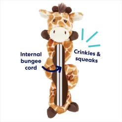 Frisco Giraffe Bungee Plush Squeaky Dog Toy -Cat Dog Supply Store 152822 PT2. AC SS1800 V1686579683