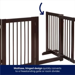 Frisco Deluxe Configurable 4-Panel Wood Dog Gate -Cat Dog Supply Store 156793 PT3. AC SS1800 V1666119014