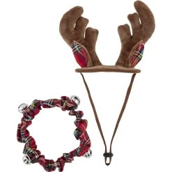 Frisco Holiday Antler Headband & Bell Collar Dog & Cat Costume 7 Frisco Holiday Antler Headband & Bell Collar Dog & Cat Costume -Cat Dog Supply Store 160658 PT3. AC SS1800 V1568818030