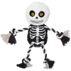 Frisco Halloween Skeleton Plush With Rope Squeaky Dog Toy