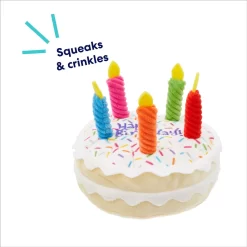 Frisco Birthday Cake Plush Squeaky Dog Toy -Cat Dog Supply Store 162839 PT2. AC SS1800 V1695670718