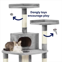 Frisco 48-in Faux Fur Cat Tree & Condo -Cat Dog Supply Store 163748 PT2. AC SS1800 V1667227026