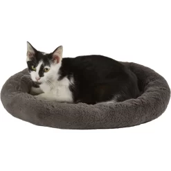 Frisco Self Warming Bolster Round Kitten Bed -Cat Dog Supply Store 165315 PT2. AC SS1800 V1568211141