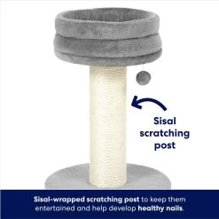 Frisco 24.8-in Heavy Duty Faux Fur Cat Tree -Cat Dog Supply Store 169397 PT2. AC SS1800 V1667229717