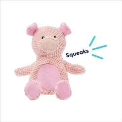 Frisco Pig Textured Plush Squeaky Dog Toy -Cat Dog Supply Store 174695 PT2. AC SS1800 V1695671000
