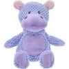 Frisco Hippo Textured Plush Squeaky Dog Toy