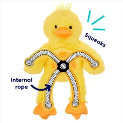 Frisco Duck Plush With Inside Rope Squeaky Dog Toy 8 Frisco Duck Plush With Inside Rope Squeaky Dog Toy -Cat Dog Supply Store 174723 PT2. AC SS1800 V1692019967