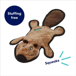Frisco Beaver Stuffing-Free Flat Plush Squeaky Dog Toy -Cat Dog Supply Store 174729 PT2. AC SS1800 V1695670690