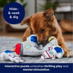 Frisco Rocket Ship Hide & Seek Puzzle Plush Squeaky Dog Toy -Cat Dog Supply Store 174753 PT4. AC SS1800 V1695670750