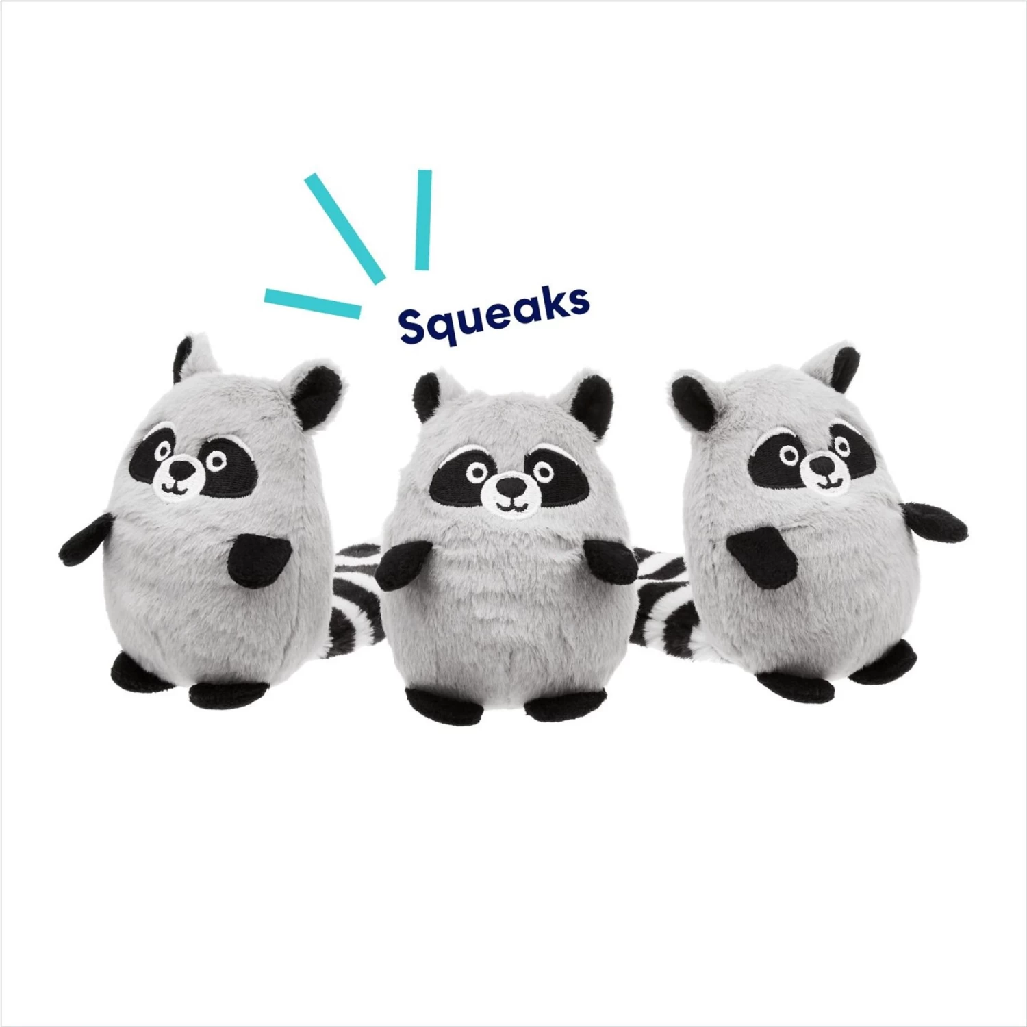 Frisco Trash Can & Raccoons Hide & Seek Puzzle Plush Squeaky Dog Toy Refills 3 Frisco Trash Can & Raccoons Hide & Seek Puzzle Plush Squeaky Dog Toy Refills - Image 3