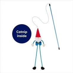 Frisco Gnome Teaser Wand Cat Toy With Catnip -Cat Dog Supply Store 204545 PT2. AC SS1800 V1686579199