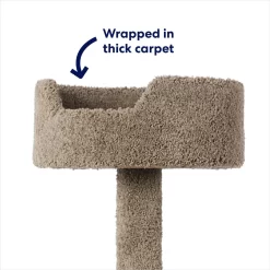 Frisco 65-in Real Carpet Wooden Cat Tree -Cat Dog Supply Store 208934 PT2. AC SS1800 V1667229260
