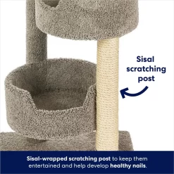 Frisco 65-in Real Carpet Wooden Cat Tree -Cat Dog Supply Store 208934 PT3. AC SS1800 V1667227201
