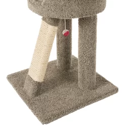 Frisco 24-in Real Carpet Cat Scratching Perch With Toy -Cat Dog Supply Store 208960 PT4. AC SS1800 V1589221657