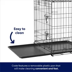 Frisco Fold & Carry Single Door Collapsible Wire Dog Crate & Mat Kit -Cat Dog Supply Store 212620 PT4. AC SS1800 V1667228975