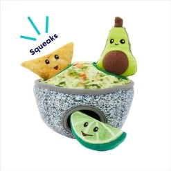 Frisco Guacamole Hide & Seek Puzzle Plush Squeaky Dog Toy -Cat Dog Supply Store 213830 PT3. AC SS1800 V1693337051