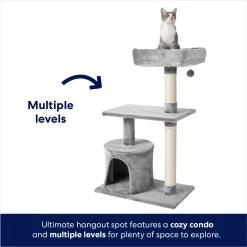 Frisco 38-in Cat Tree With Condo, Top Perch & Toy 7 Frisco 38-in Cat Tree With Condo, Top Perch & Toy -Cat Dog Supply Store 214377 PT2. AC SS1800 V1667229266