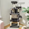 Frisco 64-in Cat Tree With Hammock, Condo, 2 Top Perches With Bed