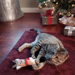Frisco Holiday Reindeer Plush Kicker Cat Toy With Catnip -Cat Dog Supply Store 228553 PT2. AC SS1800 V1602172632