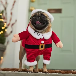 Frisco Front Walking Santa Dog & Cat Costume, 1 Count -Cat Dog Supply Store 228785 PT7. AC SS1800 V1601560869