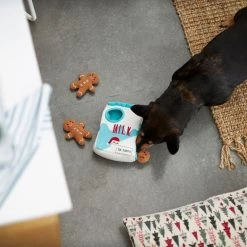 Frisco Holiday Milk & Gingerbread Cookies Hide & Seek Puzzle Plush Squeaky Dog Toy -Cat Dog Supply Store 233262 PT5. AC SS1800 V1665759769