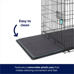 Frisco Heavy Duty Enhanced Lock Double Door Fold & Carry Wire Dog Crate & Mat Kit -Cat Dog Supply Store 233736 PT4. AC SS1800 V1671661416