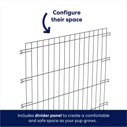 Frisco Heavy Duty Enhanced Lock Double Door Fold & Carry Wire Dog Crate & Mat Kit -Cat Dog Supply Store 233736 PT6. AC SS1800 V1671661487