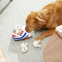 Frisco Zoomies & Chill Popcorn Hide & Seek Puzzle Plush Squeaky Dog Toy -Cat Dog Supply Store 241679 PT6. AC SS1800 V1610756768