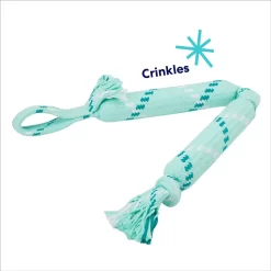 Frisco Double Fun Rope Crinkle Fetch Dog Toy -Cat Dog Supply Store 242137 PT2. AC SS1800 V1695748414