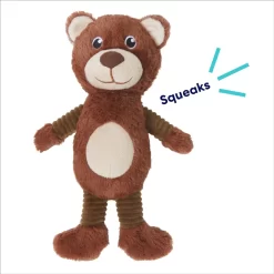 Frisco Bear Plush Squeaky Dog Toy -Cat Dog Supply Store 245924 PT2. AC SS1800 V1695761147