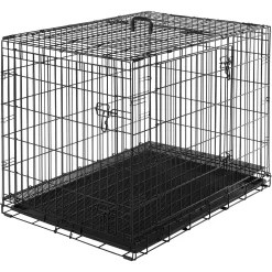 Frisco Heavy Duty All-in-1 Multi-Stage 3 Door Collapsible Wire Dog Crate -Cat Dog Supply Store 247915 PT7. AC SS1800 V1611872185