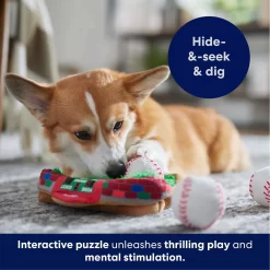 Frisco Baseball Hide & Seek Puzzle Plush Squeaky Dog Toy -Cat Dog Supply Store 252758 PT5. AC SS1800 V1695760990