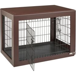 Frisco Double Door Furniture Style Dog Crate, Brown -Cat Dog Supply Store 253033 PT5. AC SS1800 V1617037698