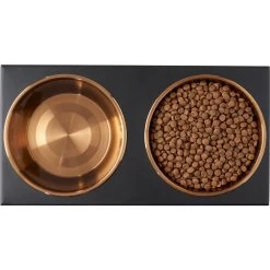 Frisco Copper Stainless Steel Elevated Foldable Double Dog & Cat Bowls -Cat Dog Supply Store 253060 PT5. AC SS1800 V1616595415