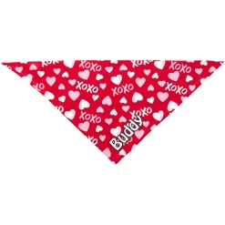 Frisco XOXO Hearts Personalized Dog & Cat Bandana -Cat Dog Supply Store 254203 PT2. AC SS1800 V1632494772