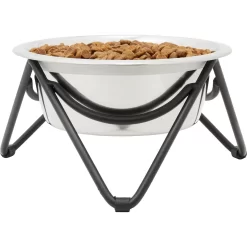 Frisco Triangle Iron Non-Skid Elevated Dog & Cat Bowl -Cat Dog Supply Store 257155 PT2. AC SS1800 V1615312981