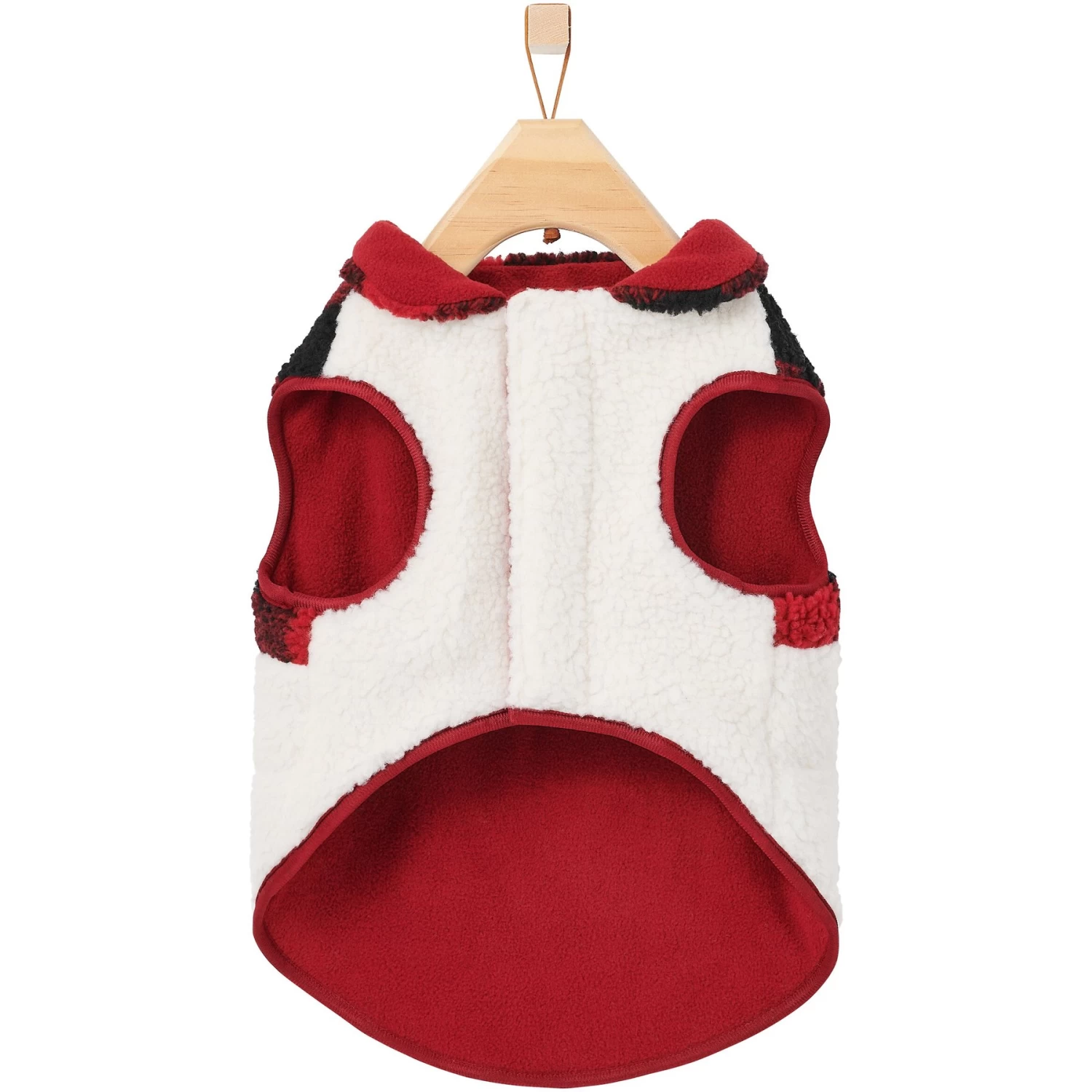 Frisco Mediumweight Red Plaid Insulated Dog & Cat Sherpa Coat 5 Frisco Mediumweight Red Plaid Insulated Dog & Cat Sherpa Coat - Image 5