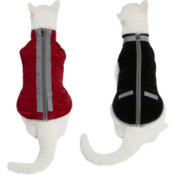 Frisco Mediumweight Reflective 2-in-1 Dog & Cat Fleece Coat -Cat Dog Supply Store 268359 PT2. AC SS1800 V1628792312
