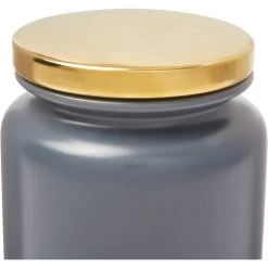 Frisco Modern Gold Rim Ceramic Treat Jar -Cat Dog Supply Store 270190 PT5. AC SS1800 V1627669956