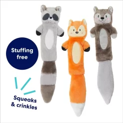 Frisco Forest Friends Stuffing-Free Skinny Plush Squeaky Dog Toy -Cat Dog Supply Store 286571 PT2. AC SS1800 V1695760988