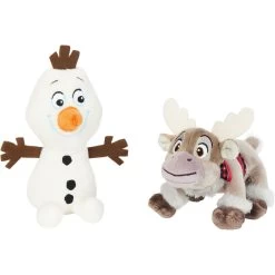 Disney Frozen's Olaf & Sven Plush Cat Toy With Catnip, 2 Count