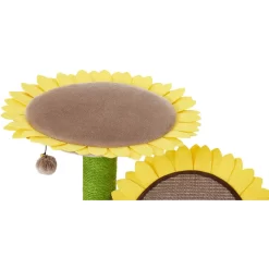 Frisco Sunflower Cat Scratching Post, Two Post With Lounger -Cat Dog Supply Store 296688 PT3. AC SS1800 V1632855992
