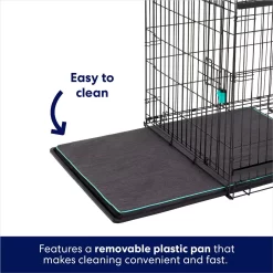 Frisco Heavy Duty Enhanced Lock Sliding Double Door Fold & Carry Wire Dog Crate & Mat Kit -Cat Dog Supply Store 297461 PT4. AC SS1800 V1633115628